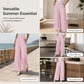 High-Waist Striped Wide-Leg Trousers