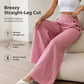 High-Waist Striped Wide-Leg Trousers