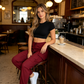 Women's Solid Color Tapered Cargo Pants