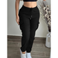 Women's Solid Color Tapered Cargo Pants