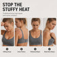 Women's Hollow Mesh Push Up Sports Bra