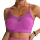 Women's Hollow Mesh Push Up Sports Bra