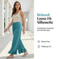Women's Casual Wide-Leg Pants with Ruffle Hem