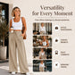 ⌛Limited-Time Offer🛍️Women's Casual Flowy Pleated Wide-Leg Pants