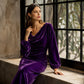 ⌛Limited-Time Offer-Women's Elegant Velvet Cowl Neck Dress – Luxe Soft Texture With Flattering Feminine Silhouette 🤍