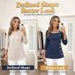 Women's Square Neck Long Sleeve Top