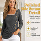 Women's Square Neck Long Sleeve Top
