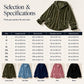 Women's Velvet Hoodie Jacket with Ruffle Sleeve