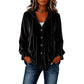 Women's Velvet Hoodie Jacket with Ruffle Sleeve
