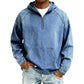 Men's Casual Half-Zip Denim Jacket