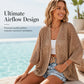Women's Casual Openwork Lightweight Cardigan