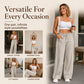 Women's High Waisted Straight Leg Pants