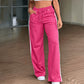 Women's High Waisted Straight Leg Pants