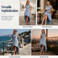 Women's Sleeveless Denim Dress with Asymmetrical Hem