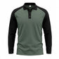 Men's Casual Color-Block Long Sleeve Shirt
