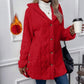 Women's Hooded Button Down Jacket