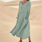 Women's Solid Color Long Sleeve Dress