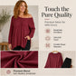 Women's Off-Shoulder Top with Split Hem