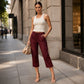 Women's Casual Cargo Capri Pants