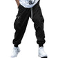 Men's Casual Loose Vintage Flap Pocket Jogger Pants