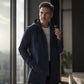 Men's Mid-Length Hooded Windbreaker Jacket