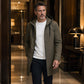 Men's Mid-Length Hooded Windbreaker Jacket