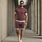 Men's Casual Top & Shorts 2-Piece Set