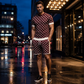 Men's Casual Top & Shorts 2-Piece Set