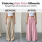 Women's High-Waist Pleated Wide-Leg Pants