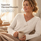 Women's Ribbed Knit V-Neck Top with Decorative Buttons