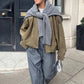 Women’s Fashionable Suede-Effect Pilot Jacket