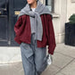 Women’s Fashionable Suede-Effect Pilot Jacket