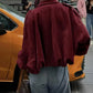 Women’s Fashionable Suede-Effect Pilot Jacket