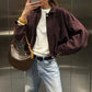 Women’s Fashionable Suede-Effect Pilot Jacket