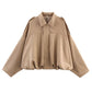 Women’s Fashionable Suede-Effect Pilot Jacket
