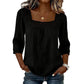 Women’s Square Neck Lace Crochet Blouse