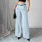 Women's High-Waist Wide-Leg Pants with Belt