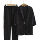Women's Casual Blazer and Pants 2-Piece Set