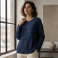 ⏰Last Day Sale 50% Off 💃Women's Crewneck Textured Patchwork Top