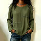⏰Last Day Sale 50% Off 💃Women's Crewneck Textured Patchwork Top