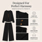 ⏰Last Day Sale 50% Off 💃 Women's V-Neck Long Sleeve Top & Wide-Leg Pants Set