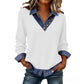 👖 LIMITED-TIME 50% OFF! ✨ Women's Casual Patchwork Long Sleeve Top