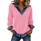 👖 LIMITED-TIME 50% OFF! ✨ Women's Casual Patchwork Long Sleeve Top