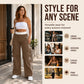 ⏰Last Day Sale 50% Off  👖 Women's Side Stripe Straight-Leg Cargo Pants