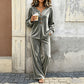 Women's Casual Velvet 2-Piece Loungewear Set