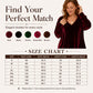 Women's V-Neck Long Sleeve Velvet Top