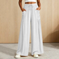 Women's Cotton Linen Wide Leg Pants