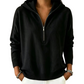 Women's Half Zip Hooded Sweatshirt