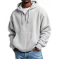 Men's Knit Quarter-Zip Hoodie Sweatshirt