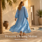 Women's Loose Long Sleeve Maxi Dress
